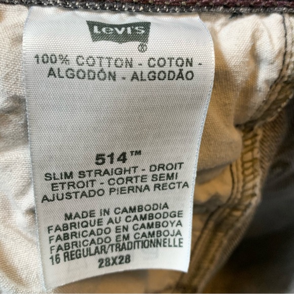 Levi’s 514 Slim Straight Jeans with Side Pocket - Picture 10 of 11